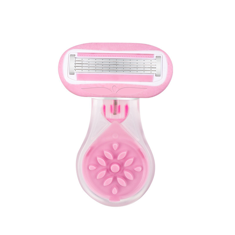 New Four Blade Women Mini Razor High Quality 4 Blades Ladies Shaving Tool Body Hair Removal Razor Replacement Refills