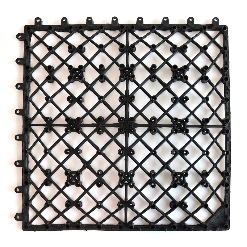 Snap-in Easy Click Recycled Grid Design Interlock Decking Plastic Base