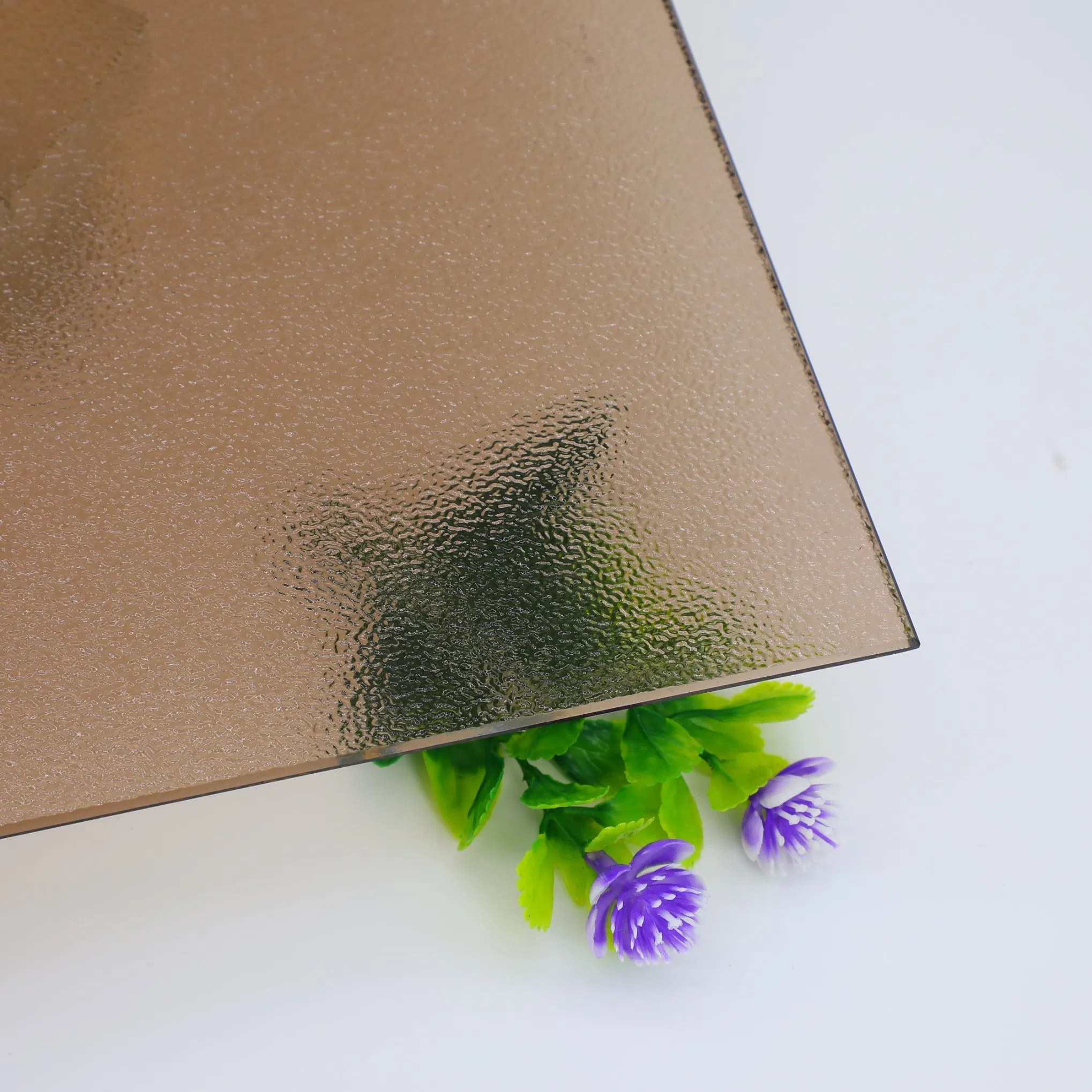 5/6mm Bronze Aqualite Figured Patterned Glass with Variety of Designs and Patterns Tempered Quality with Factory Price