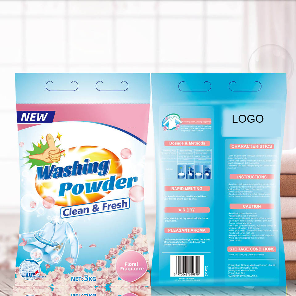 High Quality Natural Fragrance Ultra Fast Clean & Anti Bacteria Washing Powder Laundry Detergent