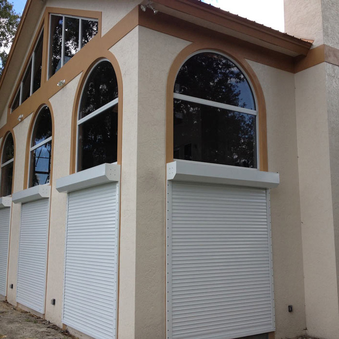 Antirust Motorized Aluminum Security Roller Shutter with Tubular Motor