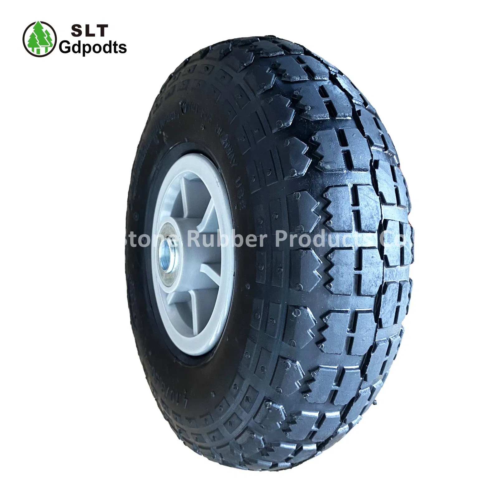 10 Inch 3.50-4 Inflatable Pneumatic Rubber Wheel Hand Truck Air Wheel