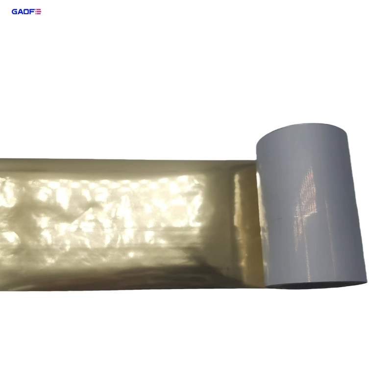 Gold 55mmx300m Printing Barcode Thermal Transfer Ribbon Alcohol Resistance Resin Ribbon for Zebra