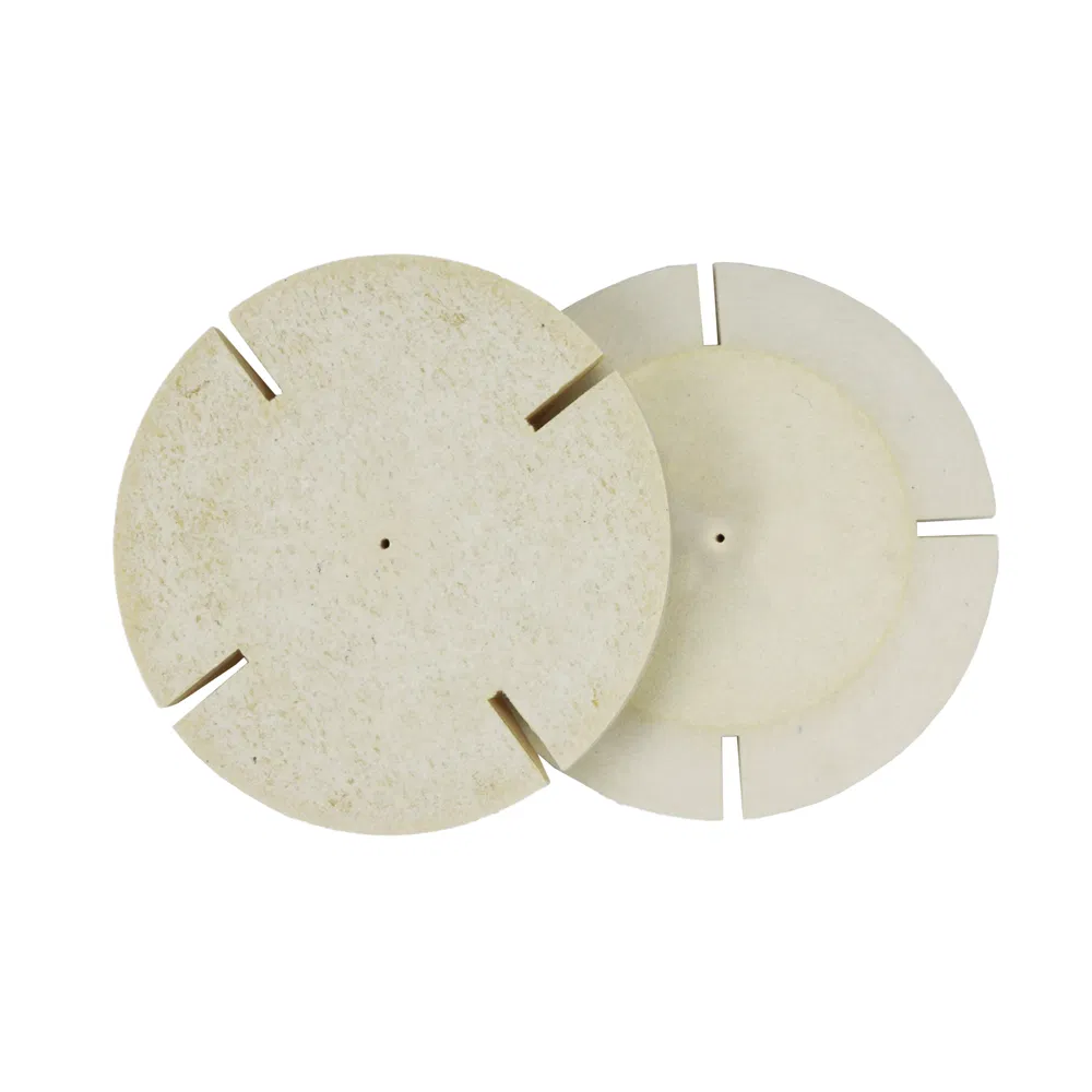 Rock Hard 100% Wool Split Lap Buffing Wheel 4"/6"/7" - Ideal for Jewelry Abrasive Polishing