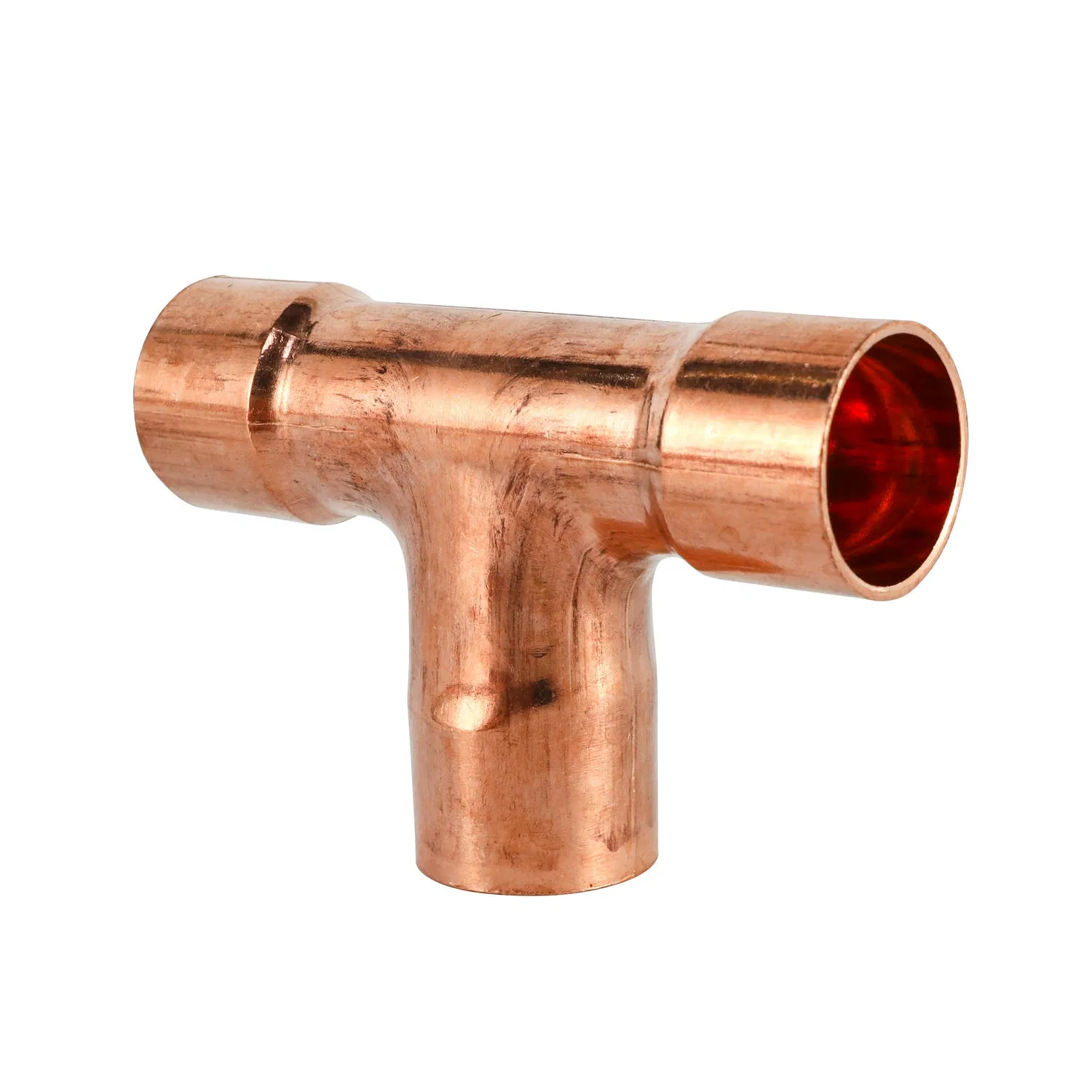 High Efficiency Copper Pipe Tees for Air Conditioning and Refrigeration