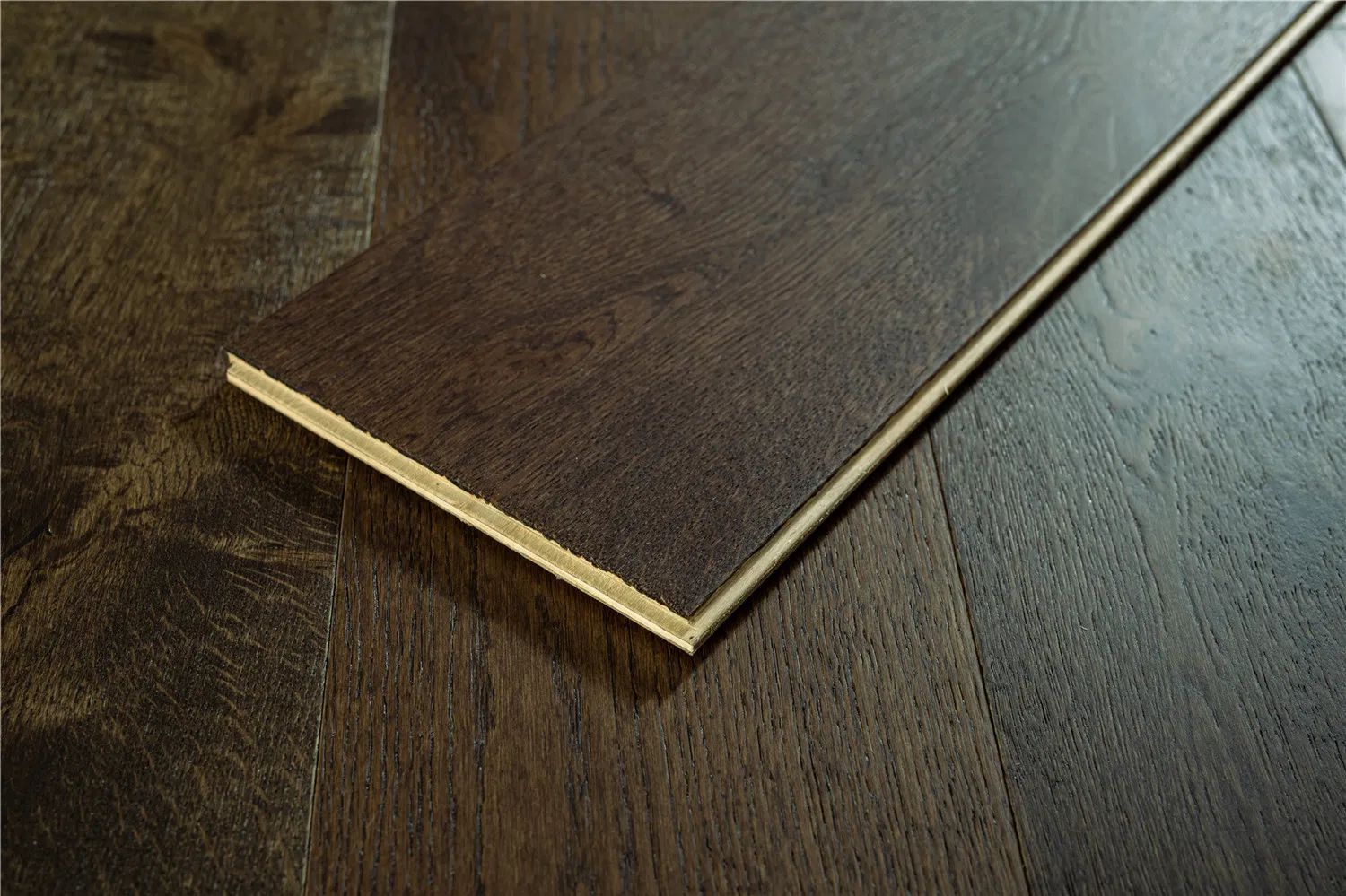 Инженерная доска 14мм с верхним слоем 3мм, французский серый