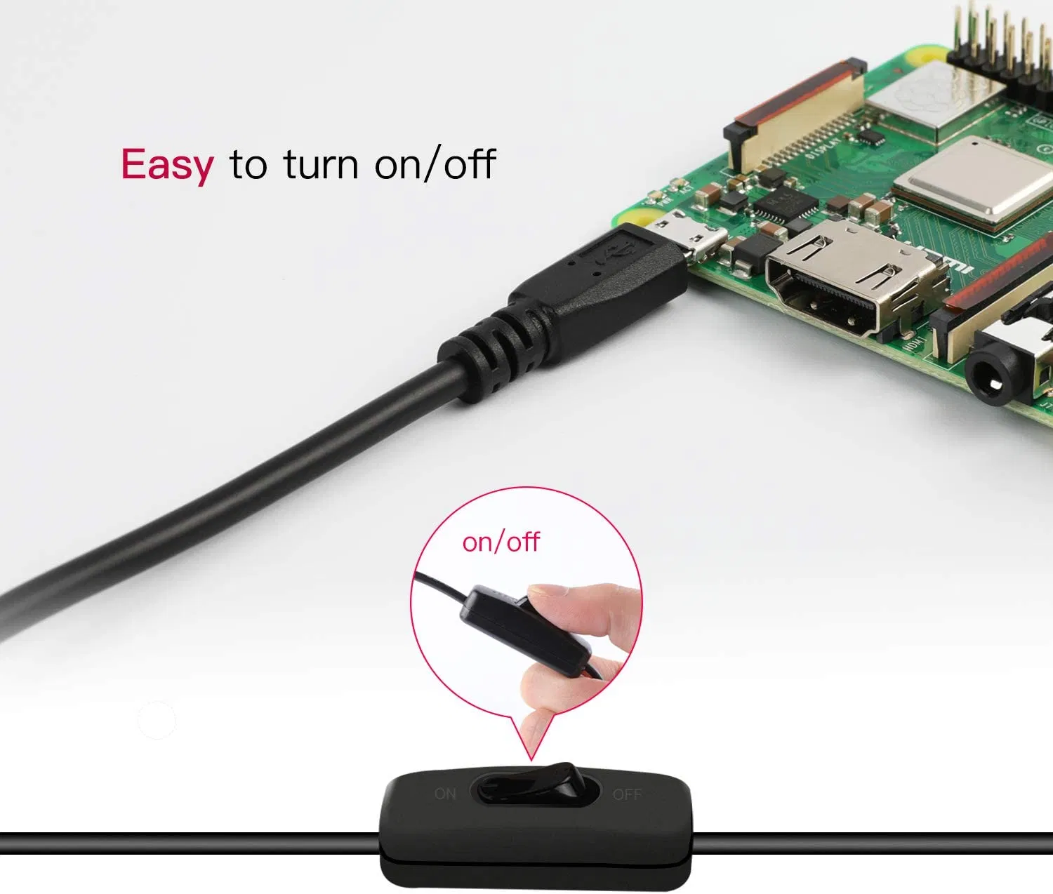 Raspberry Pi 3 B+ 5V 3A Power Supply