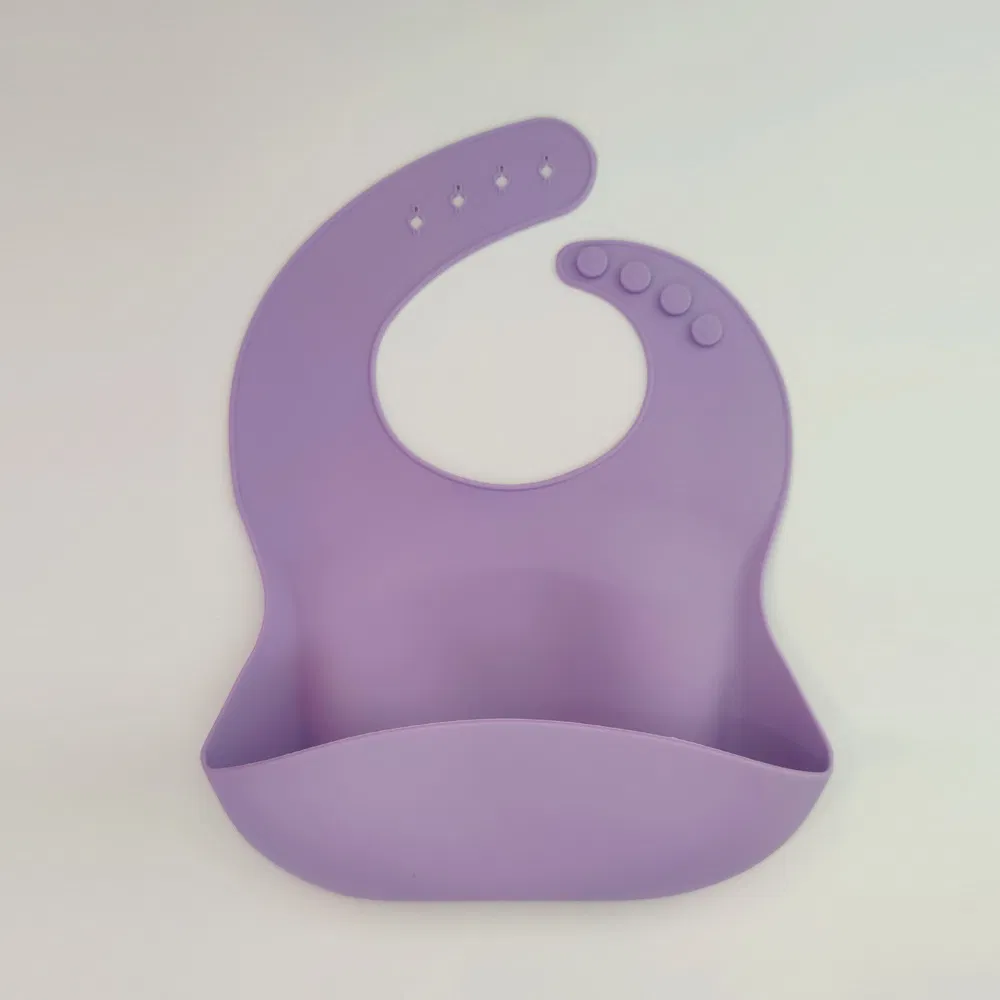 Promotional High Quality Easily Clean Durable Adjustable Silicone Bib