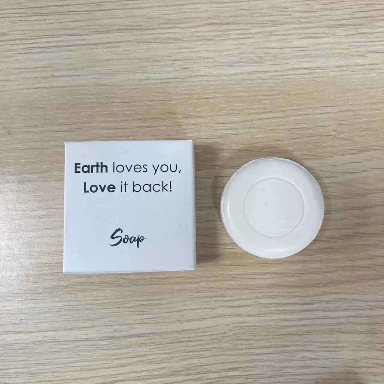 Customized Logo 15g Hotel Soap in Kraft Box Eco Friendly Package