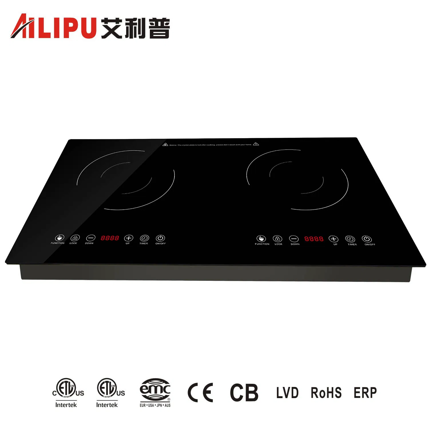 Built-in Metal Body Double burner Radiant Cooker/Infrared cooker