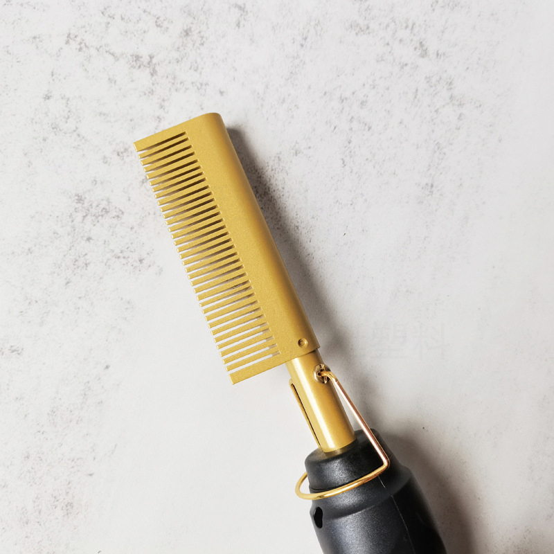 Bangs Wet and Dry Copper Comb Straight Hair Roll