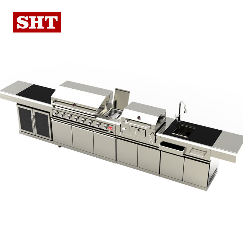 Modular Outdoor Cooker BBQ Grills Kitchen Cabinets
