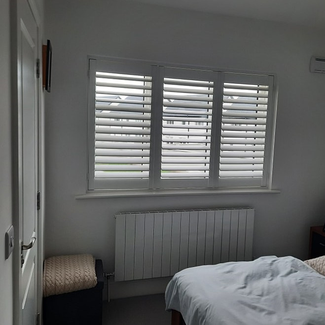 Premium Custom PVC Plantation Shutters with Elegant Louvered Style