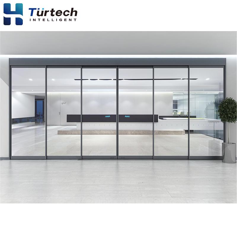 100kg Dtsc2000 Wide Entrance/Modern Design Electric Remote Control Automatic Telescopic Glass Sliding Sensor Door System