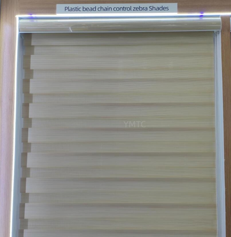 Factory High Quality Manual Plastic Bead Zebra Blinds with Breathable Fabric