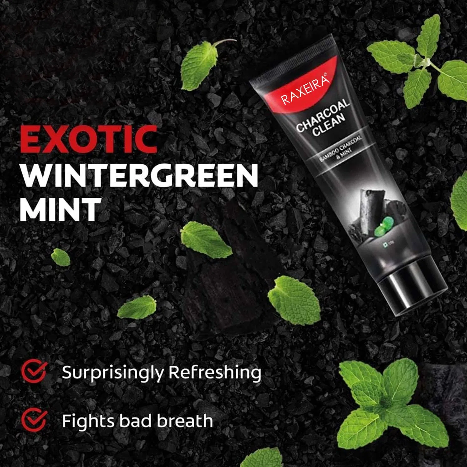 Wholesale Manufacturers Customize Tooth Stain Deep Shiny Tooth Cleaning Bamboo Charcoal Toothpaste