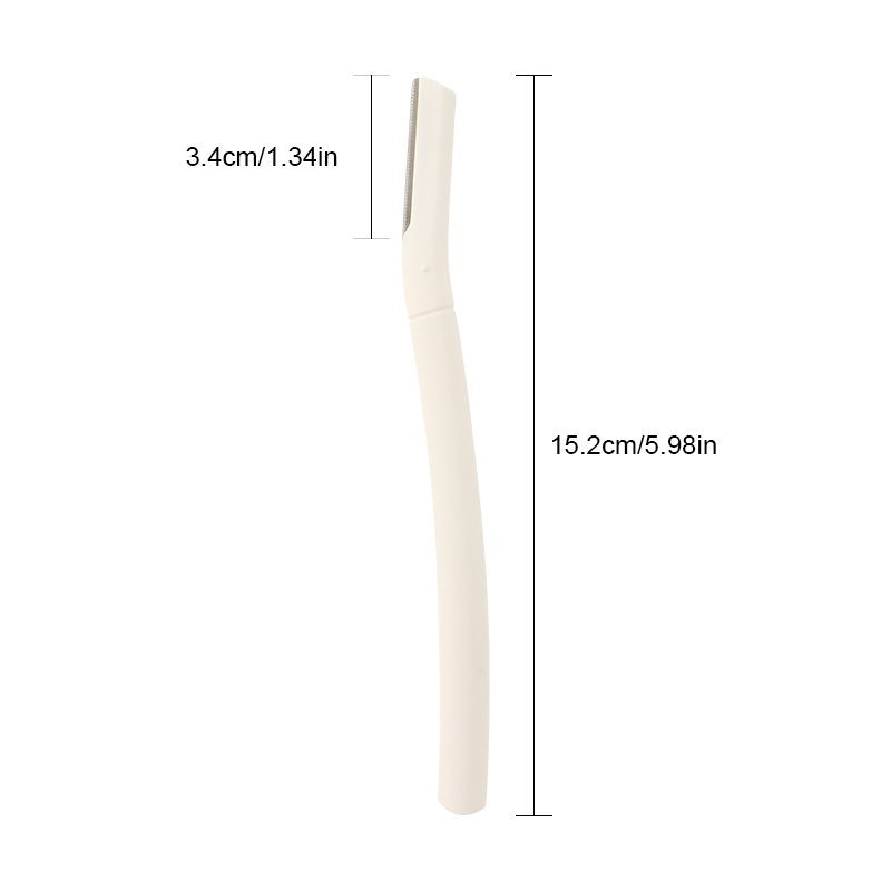 Women Stainless Steel Blade Portable Eyebrow Trimmer Razor