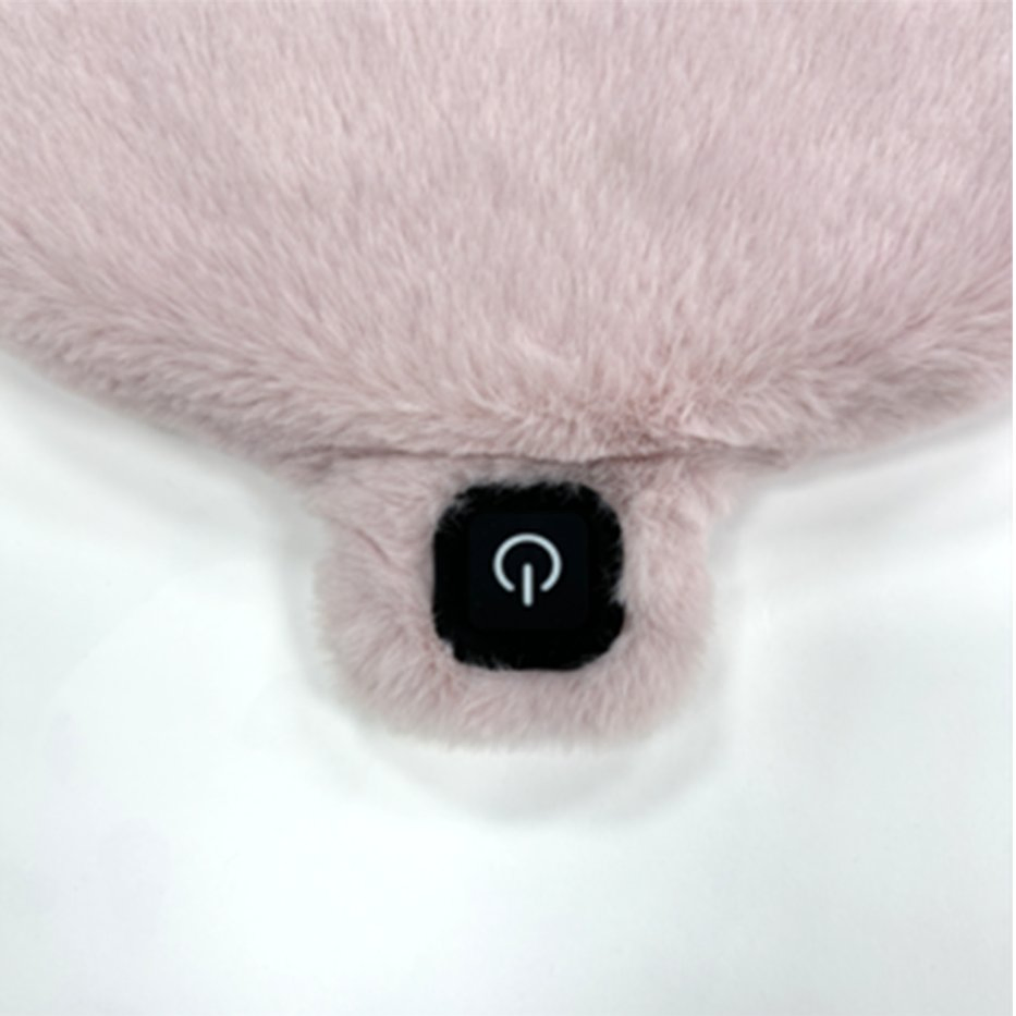 Faux Fur Heated Seat Pad Removable Cover Without Powerbank