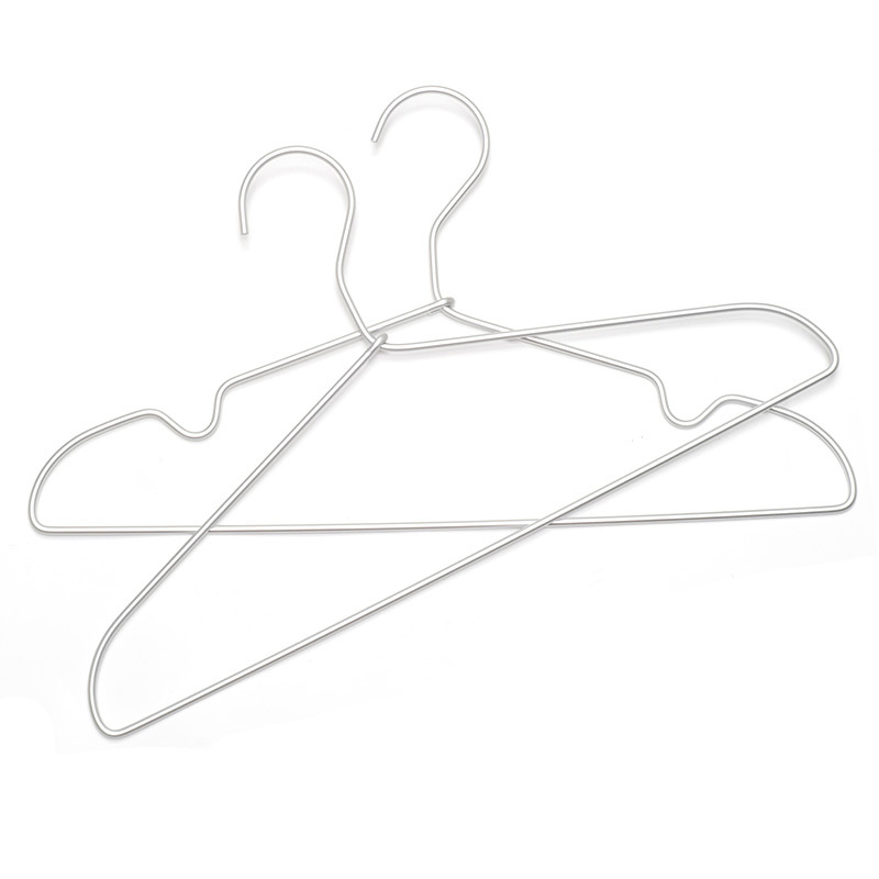 Aluminum Alloy Stainless Steel Metal Non-Slip Clothes Hanger Clothing Drying Storage Rack Hangers