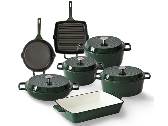 Набор эмалированных кастрюль, 7 предметов