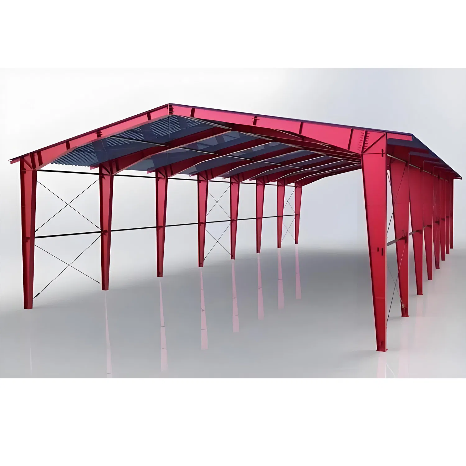 Durable Steel Structure Garden Shed with Weather-Resistant Design
