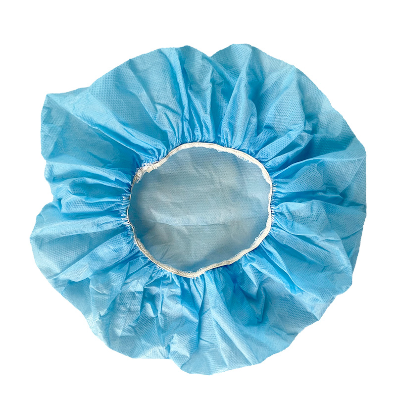 Disposable Medical Bouffant Cap Made of PP PE and Nonwoven Material
