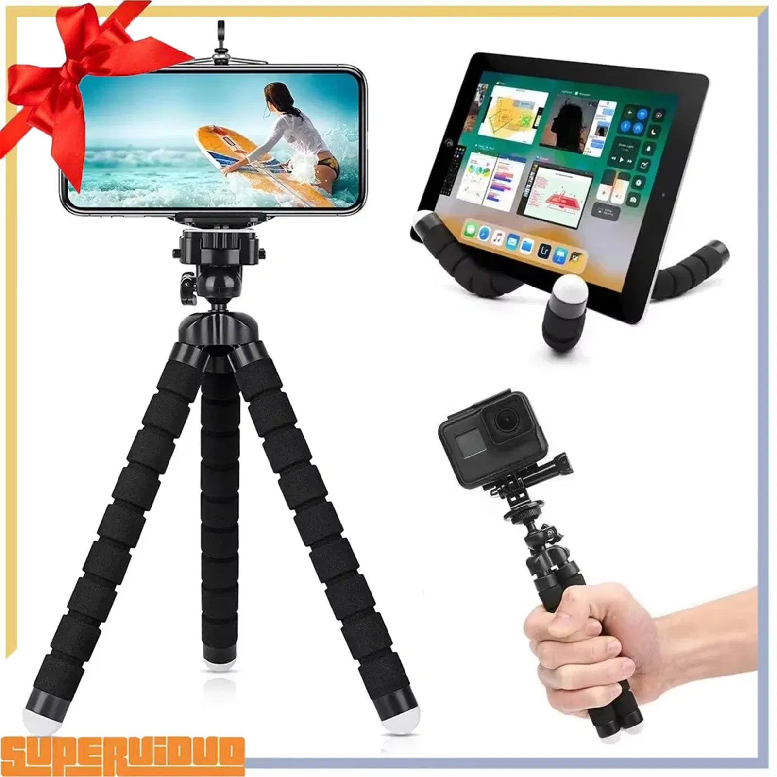 Octopus Flexible Mini Tripod 2026 Para Telefonos Phone Stand Selfie Stick Adjustable Legs Vlog Live Streaming Wholesale Camera Stabilizer