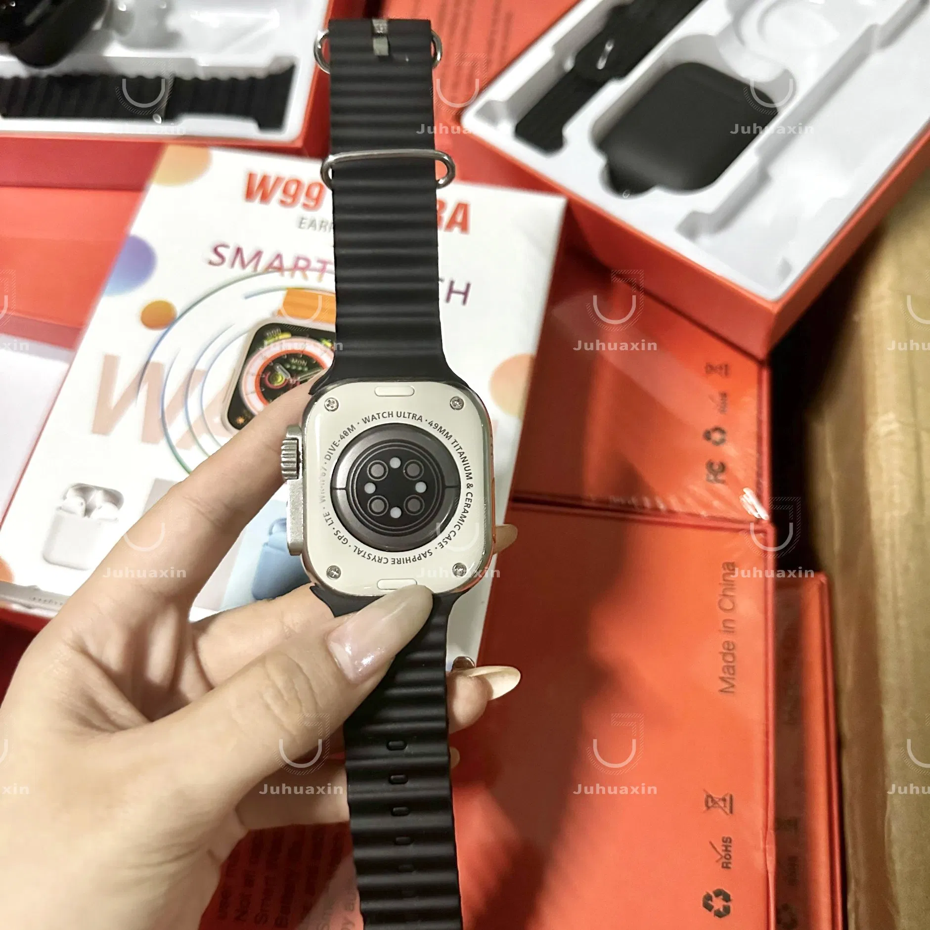 High Quality Soft Silicone Wristband Belt Rubber Watch Bands Strap for Apple Watch Buckle Watchband