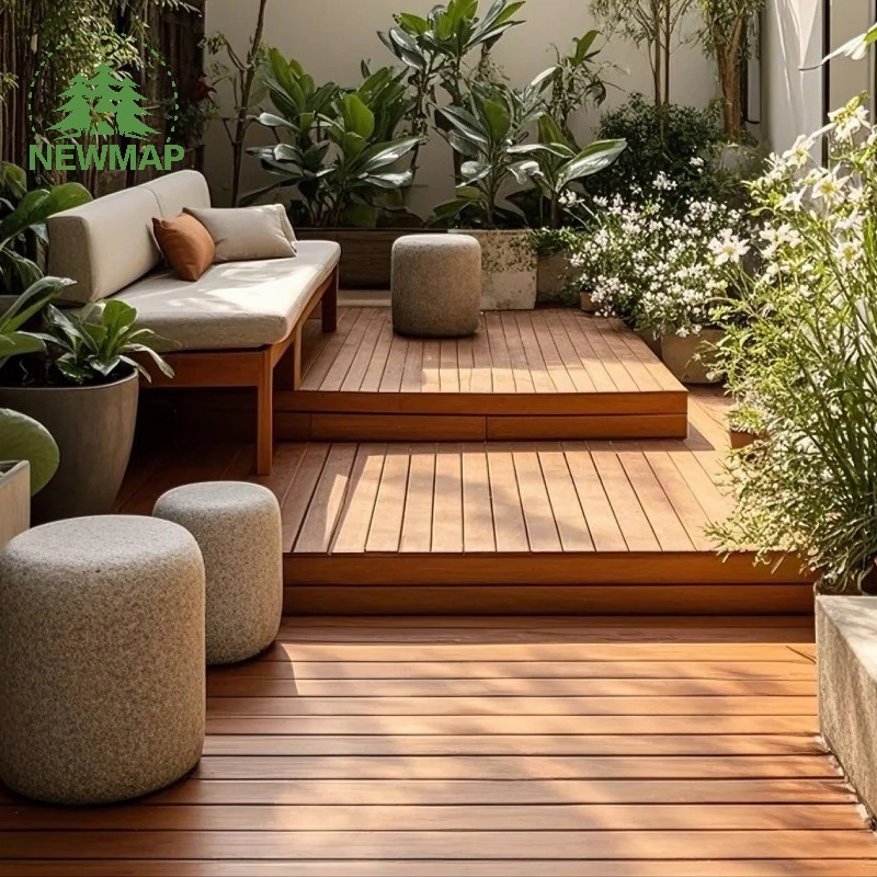 2ND Generation Co-Extrusion WPC Decking Composite Waterproof for Garden