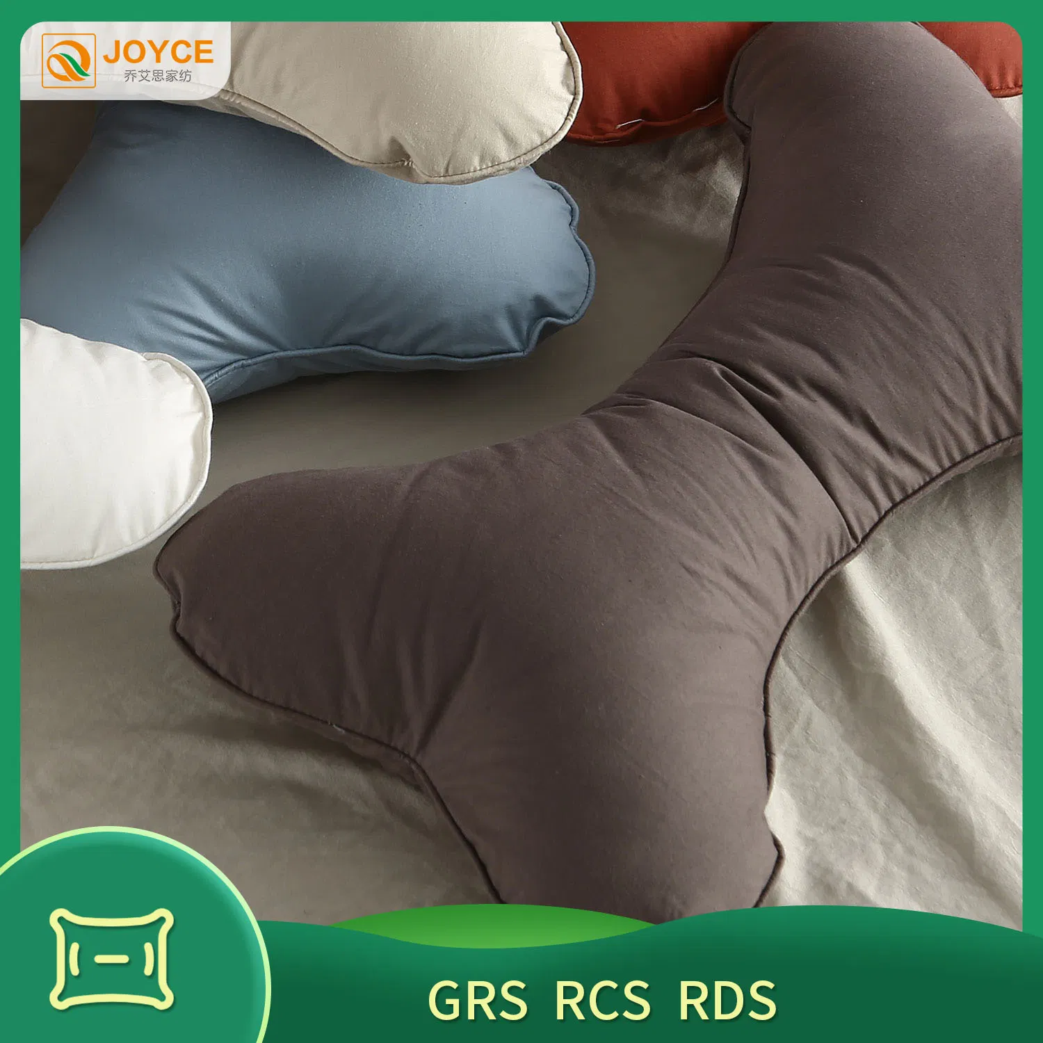 Soft Breathable Smooth Bone Shape Cute Style Pillow for Relaxing Neck