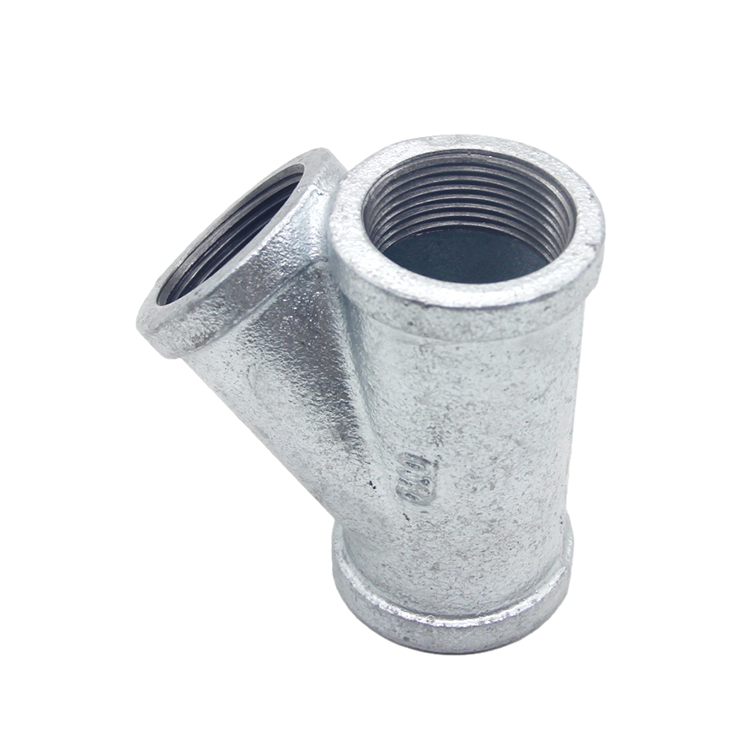 Y Brach Tee Gi Pipe Fittings with DIN Threads
