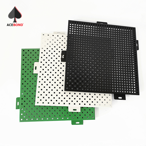 CNC Laser Cutting Perforated Aluminum Wall Panels for Exterior Wall Decoration