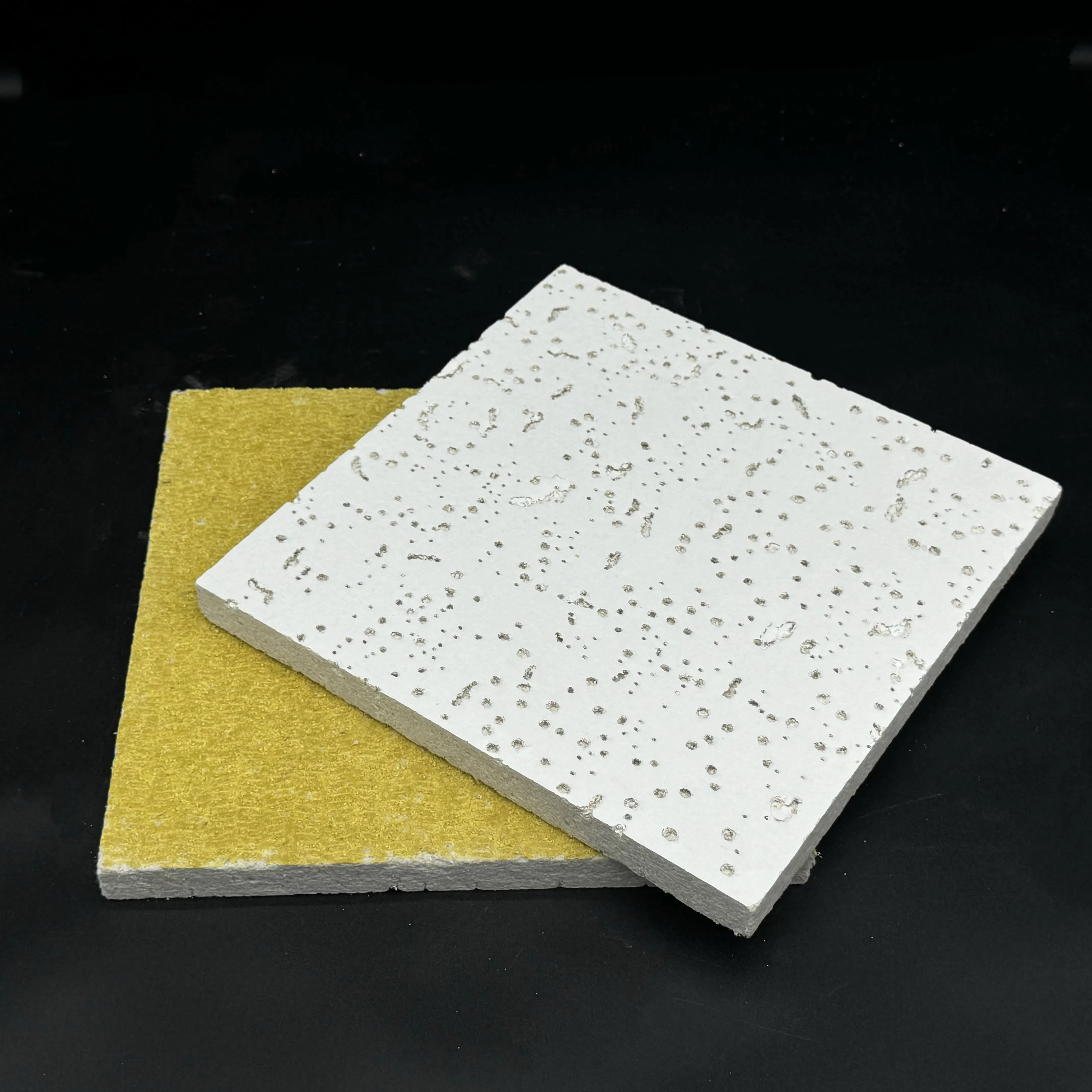 Custom Size 625X1250mm Acoustic Mineral Fibre Ceiling Panel with High Nrc Performance in South America