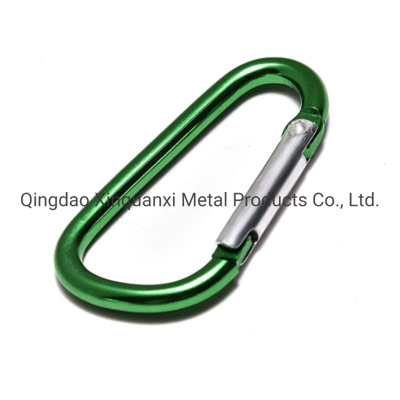 Wholesale Climbing Keychain Snap Hook Safety Metal Spring Clip Hook Aluminum Carabiner