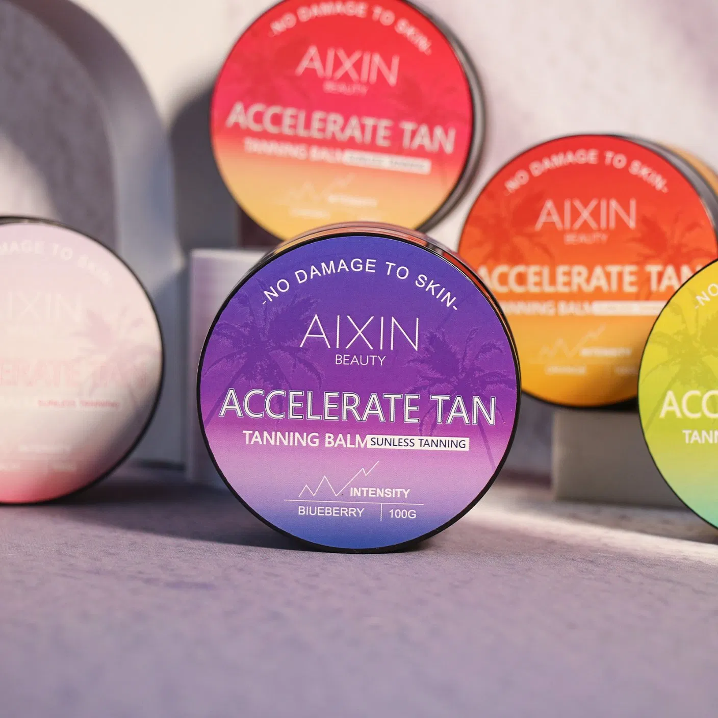 Beauty Skin Care Product Accelerate Tan Dark Sunbed Pineapple Blueberry Tanning Cream Cosmetics