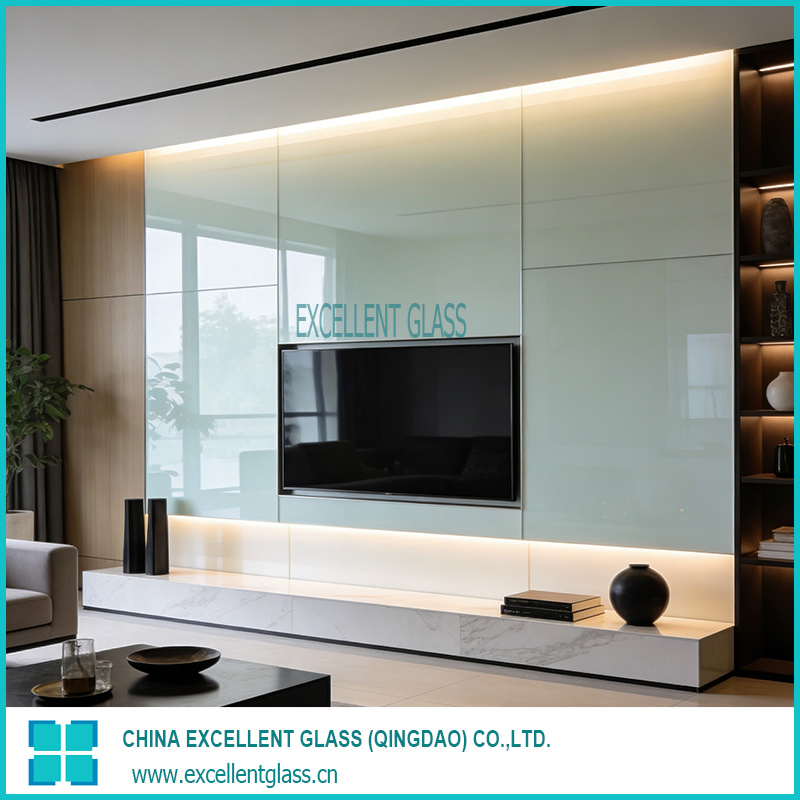 Back Painted Glass Panel - Waterproof & Scratch-Resistant for Wall Cladding/Furniture