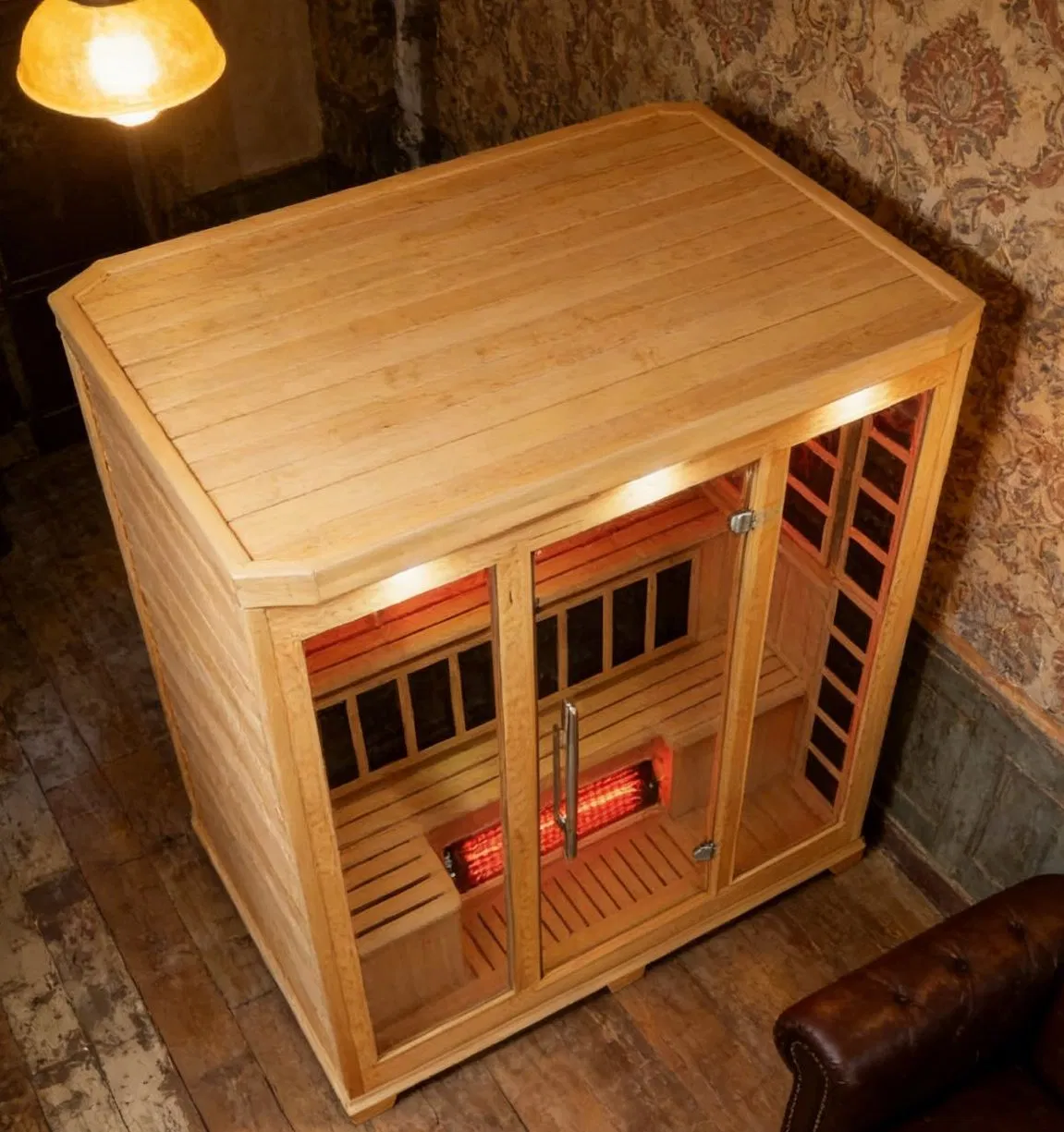 Инфракрасная сауна на 2 персоны из канадского хемлока