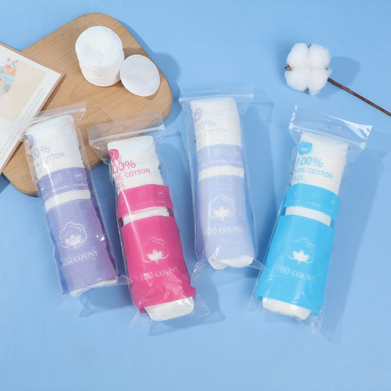 Wholesale Pure Natural 100% Cotton Round Cotton Pads Soft Facial Cleaning Makeup Remover Cotton Pads