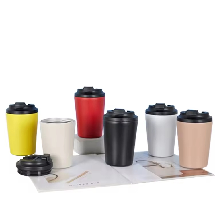 12 Oz Stainless Steel Coffee Cup with Leak-Proof Lid Insulated Travel Coffee Tumbler Mug