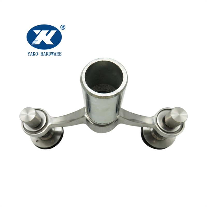 Two-Way Stainless Steel Double Arm 180 Degree Glass Curtain Wall Spider Fitting