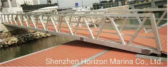 Durable 6061 T6 Aluminum Gangway Dock Gangway Galvanized Steel Boat Gangway