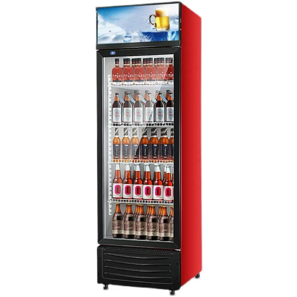 Pepci Cola Upright Vertical Chiller Air Cooling No-Frost Wine Cooler Branded Compressor Display Cabinet Commercial Supermarket Refrigerator