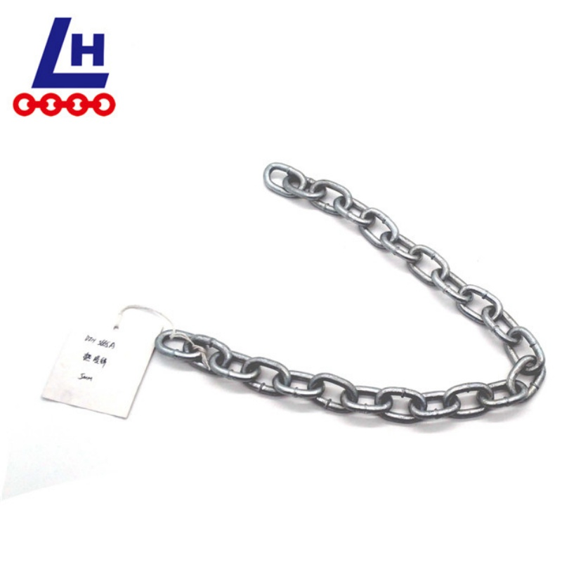 8mm Germany Standard DIN5685A/C Zinc Plated Welded Steel Link Chain