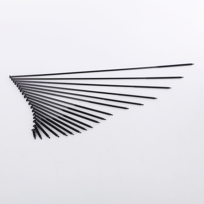 3" to 24" Truss Head Long Roofing Screw Black with Wave Washer