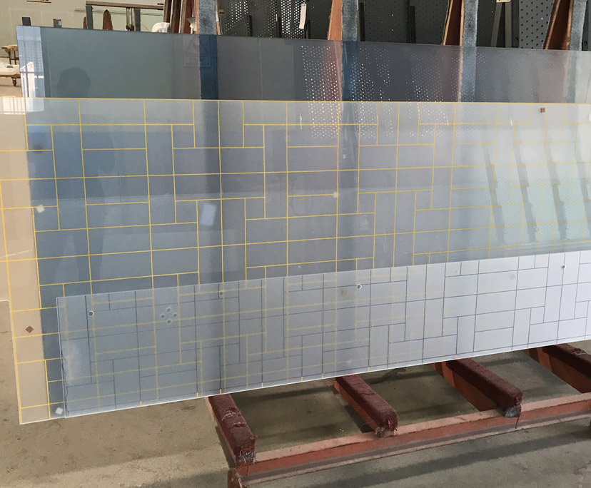 Tempered/Toughened Silk-Screen Printing Glass Enameled Glass Ceramic Frit Backsplash Glass