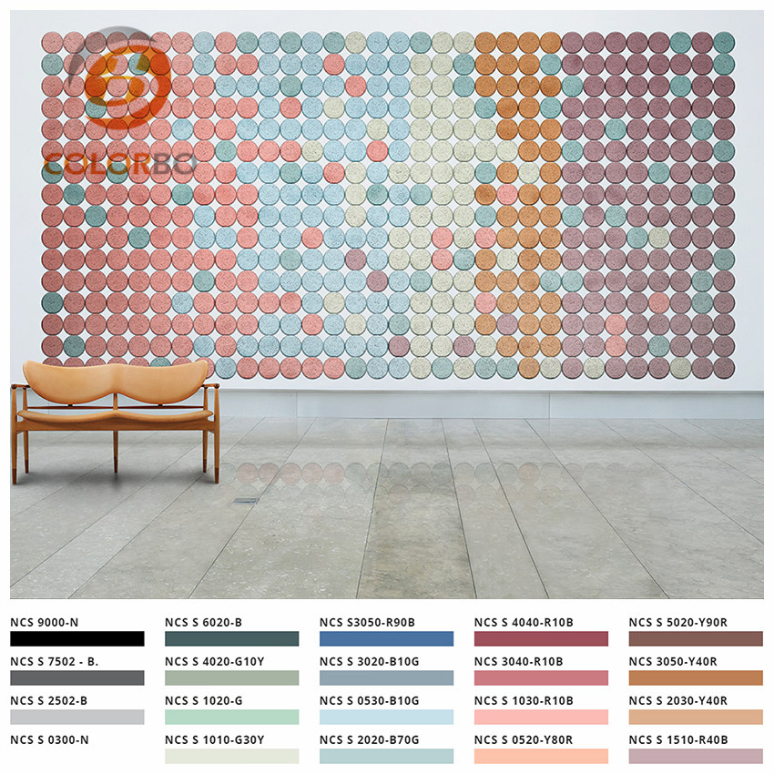 Circle Shape Noise Reducing Class a Fireproof Wood Wool Acounstic Cement Panel