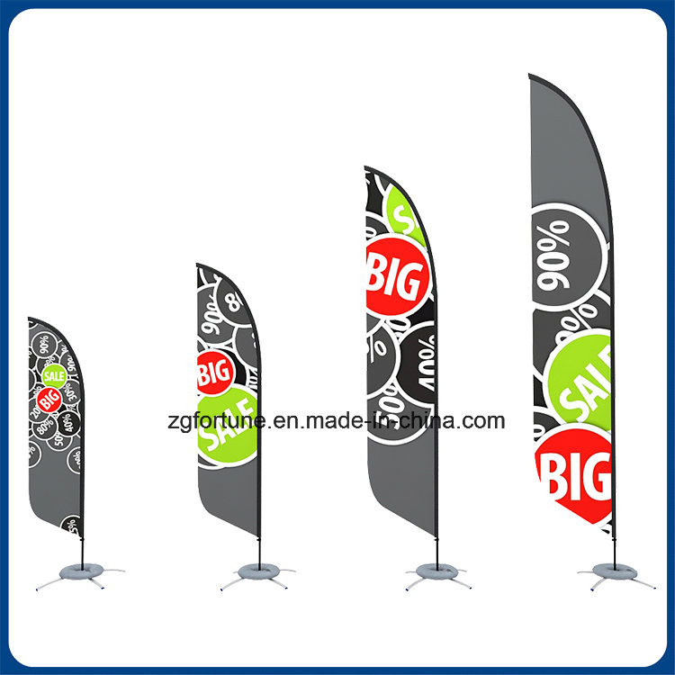 Promotion Price Outdoor Advertising Teardrop Flying Banner Feather Flag Banner