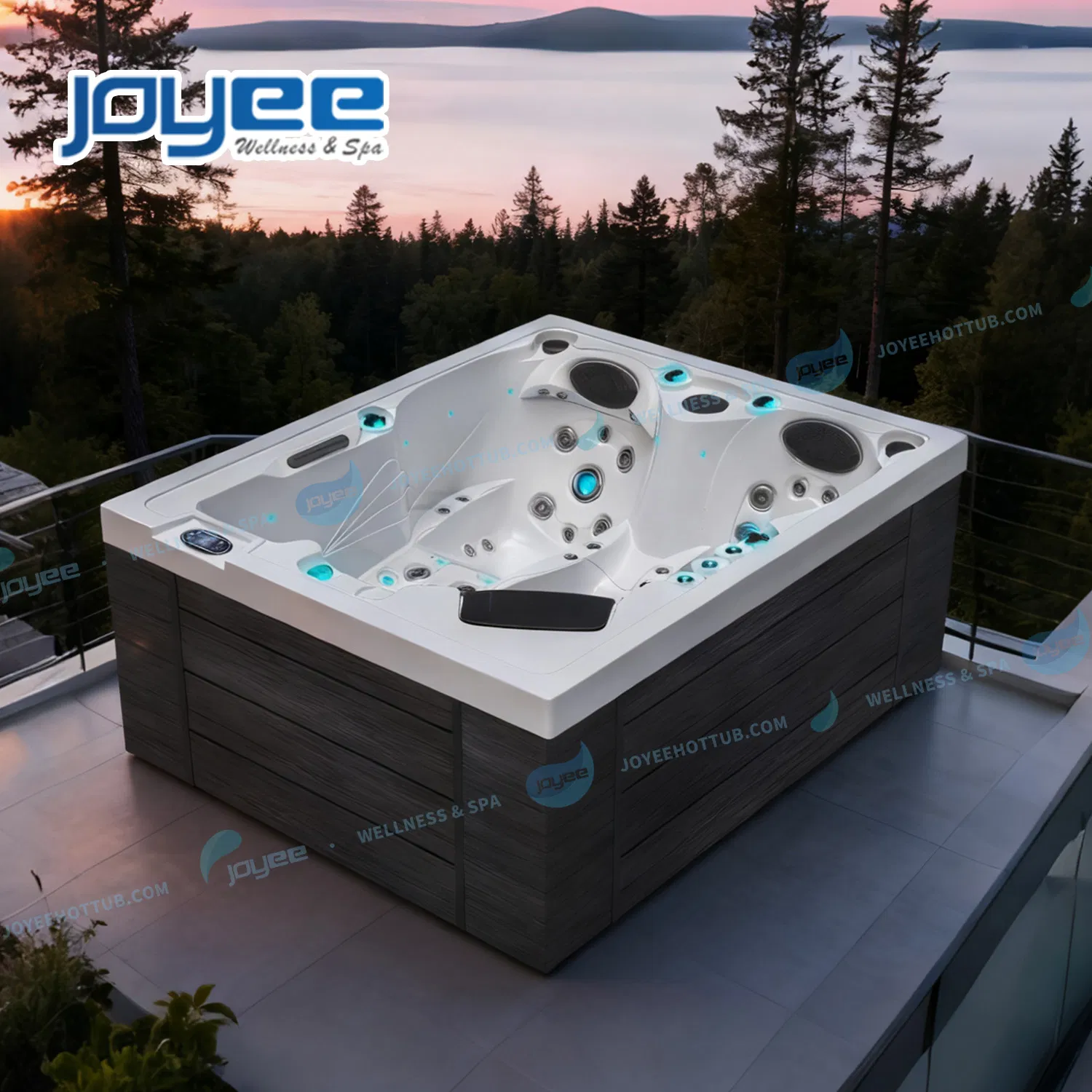 Гидромассажная ванна Joyee Genoa на 3 персоны