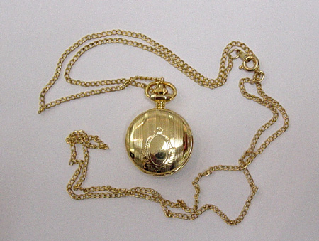 Retro Vintage Fashion Small Round Pocket Necklace Pendant Watch
