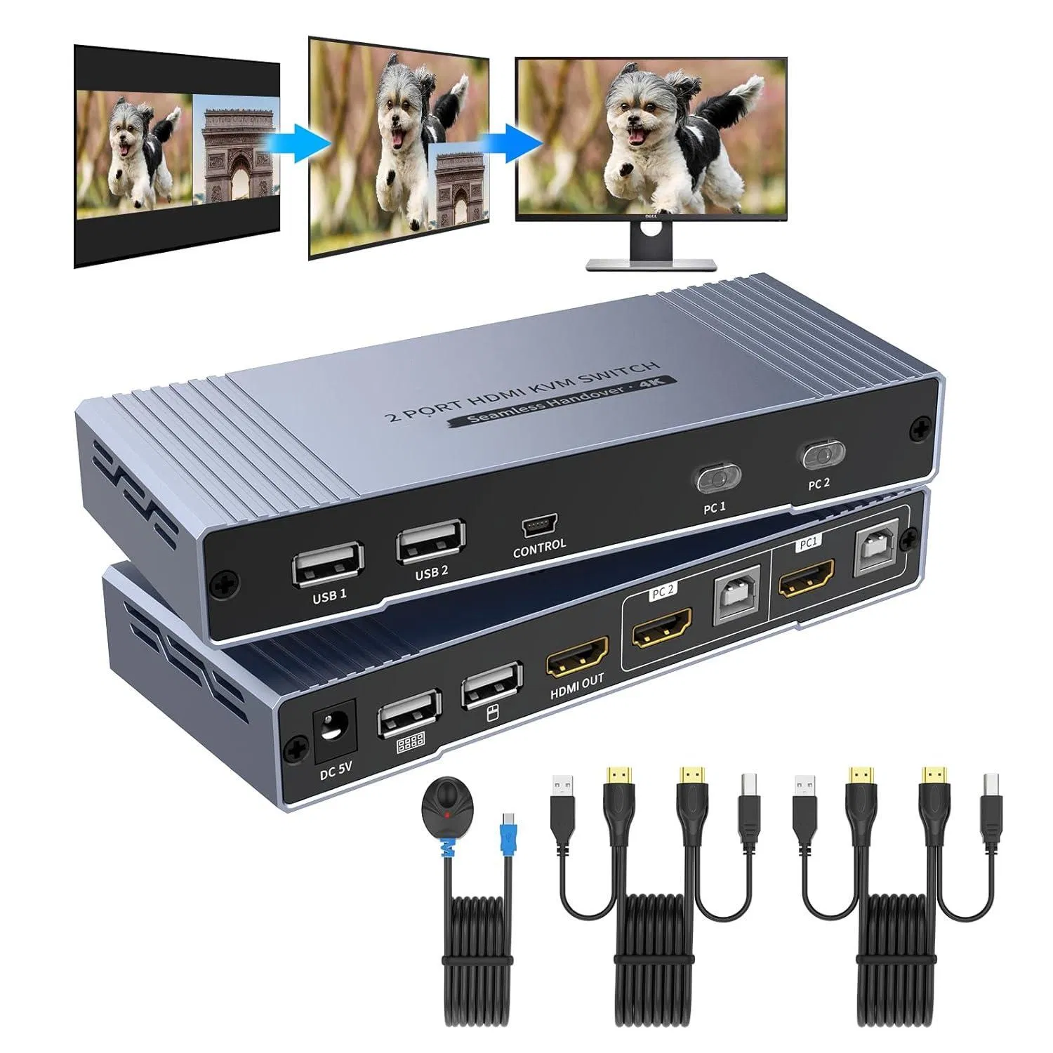 Бесшовный HDMI KVM-коммутатор 4K